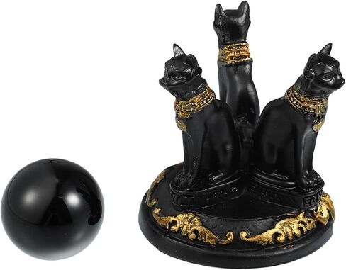 مجموعة أحجار الكريستال الطبيعية السوداء من فوكوستي، لمحبي اليوغا، وهواة الجمع، وديكور المنزل in Kuwait