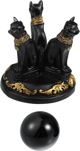 مجموعة أحجار الكريستال الطبيعية السوداء من فوكوستي، لمحبي اليوغا، وهواة الجمع، وديكور المنزل in Kuwait