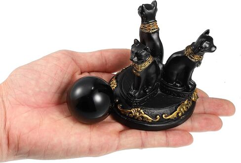 مجموعة أحجار الكريستال الطبيعية السوداء من فوكوستي، لمحبي اليوغا، وهواة الجمع، وديكور المنزل in Kuwait