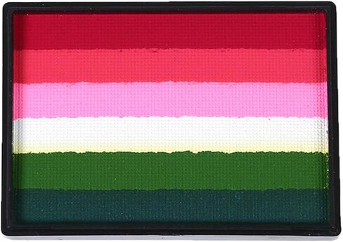 50g Rainbow Face Paint Professional Split Cake Palette Water Based Eyeliner Graphic Hydra Liner Body Painting Makeup,Non-Toxic & Washable Suit for Halloween Party in Kuwait