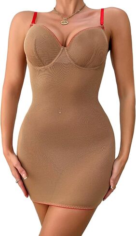 Lilosy Sexy Crisscross Backless Underwire Mesh Sheer Lingerie Mini Dress in Saudi Arabia