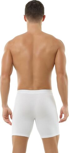 Hoerev Pack of 4,Men's Trunk Long Leg Underwear Comfortable and Breathable Boxers in Saudi Arabia