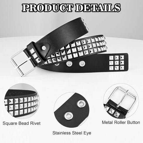 Kavoc 7 Pcs Emo Costume Set Include Black Emo Wig Gloves Punk Belt Bracelet Fake Piercings for Men Women Halloween Dress Up in Saudi Arabia