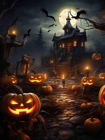 LOMSIOY Diamond Art Painting Kits Halloween Style for Adults Paint with Diamond Art Pumpkin Lamp Ghost, Round Full Drill Crystal Rhinestone Crafts Gem Arts for Home Wall Decor 12x16 inch in Saudi Arabia