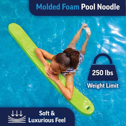 WOW Sports - Green Vacation Mode Pool Noodle - Perfect for Pools, Swimming, & Floating - Floatation Device for Adults & Children - Pool Party Accessory in Kuwait