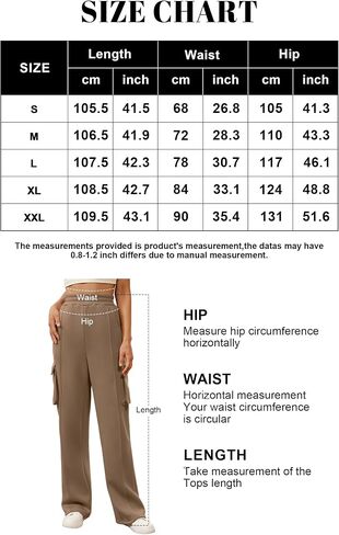Womens Cargo Sweatpants Baggy Fleece High Waisted Joggers Pants with Pockets 2024 Fall Outfits Athletic Sweat Pants in Saudi Arabia