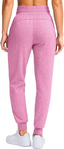 G Gradual Women's Sherpa Fleece Lined Pants with Zipper Pockets Winter Warm Joggers High Waisted Fleece Sweatpants in Kuwait