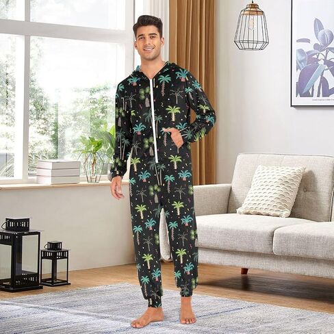 بيجامة Ollabaky للبالغين من Onesie للرجال والنساء قطعة واحدة زي ملابس نوم بذلة متطابقة من Pjs in Saudi Arabia
