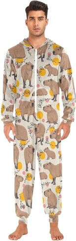 بيجامة Ollabaky للبالغين من Onesie للرجال والنساء قطعة واحدة زي ملابس نوم بذلة متطابقة من Pjs in Saudi Arabia