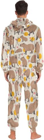 بيجامة Ollabaky للبالغين من Onesie للرجال والنساء قطعة واحدة زي ملابس نوم بذلة متطابقة من Pjs in Saudi Arabia