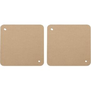 PATIKIL 9" Square Pottery Wheel Bat System, 2 Pcs 1/3" Thick Clay Throwing Head Bats Ceramic Pottery Tools Apart with 10" Pin Holes for Pottery Wheels
