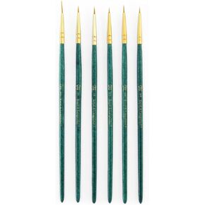 Royal & Langnickel Royal Zip N' Close Gold Taklon Detail 6-Piece Brush Set