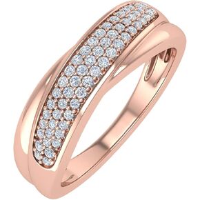 1/4 Carat Diamond Wedding Band Ring in 10K Gold (I1-I2 Clarity)