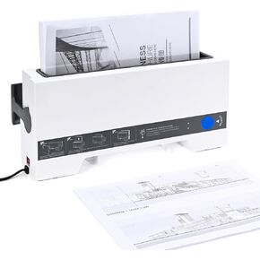 Thermal Cinch Binding Machine, 12 Inch Thermal Book Binder, A4 Thermal Binding Machine with 15 Book Spines for DIY Notebook Journal Photo Document, Integrated Cooling Function