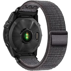 22mm Quickfit Watch Bands compatible with Garmin Quatix 7 Pro/Fenix 7X Pro/7/6 Pro/5 plus/5/Instinct/Forerunner 965 955 945 935/Epix 2/Descent G1 Hook&Loop Sport Nylon Replacement Watch Strap For Men