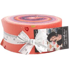 Moda Fabrics I Heart Ombre Metallic Jelly Roll by V and Co. Vanessa Christenson 10875JRM
