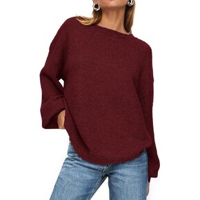 PRETTYGARDEN Women's Winter Sweaters Casual Crew Neck Long Sleeve Pullover Ribbed Knit Loose Fit Sweater Tops