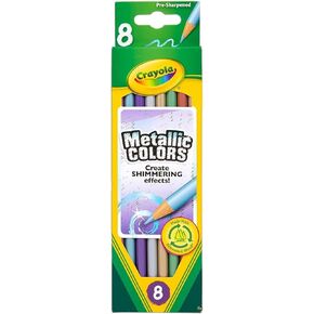 Crayola Metallic FX Colored Pencils - 8 Pencils, 6 PACK