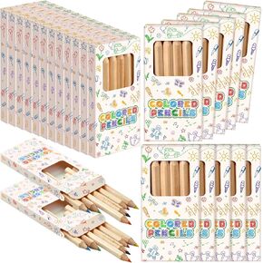 216 Count Mini Colored Pencils for Kids Bulk,3.5 Inch Short Colored Pencils 36 Packs with 36 Pencils Boxes, Pre Sharpened Coloring Pencils Set for Painting Children Painting Classroom School Supplies