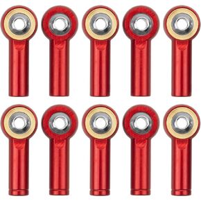 10Pack Vgoohobby Aluminum CW CCW M3 Link Rod Tie Rod End Ball Head Joint Holder 26mm Compatible with Axial Redcat HSP Traxxas HPI 1/10 RC Car Truck DIY Robot Boat Airplane (Silver)