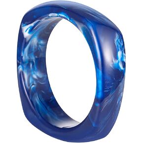 Punk Cool Colorful Square Acrylic Tortoiseshell Acetate Plate Bangles Wide Irregular Ethnic Resin Wristbands Chunky Geometric Cuff Bracelet Punk Cool Jewelry for Women