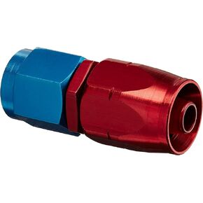 Aeroquip 1012 -06AN Straight Hose End Red/Blue