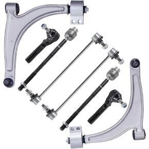 8PCS Front Suspension Kit Lower Control Arms with Ball Joint Assembly Compatible for 2004-2012 Chevrolet Malibu/2007-2009 Saturn Aura/2005-2010 Pontiac G6 K620179 K620180 K80252