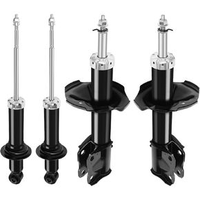 Shocks for Mitsubishi, Set of 4 ECCPP Front Rear Shocks Absorbers fits 2002 2003 2004 2005 for Mitsubishi Lancer Auto Shocks 341342 333382 Amortiguadores