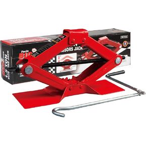 BIG RED AST10202SR-Plus Torin Wide Base Cross Car Scissor Jack: Steel Portable Quick Lift Tire Jacks Include Ratchet Wrench for Car, Truck, Sedans and MPV, 2 Ton (4,409 lbs.) Capacity, Black