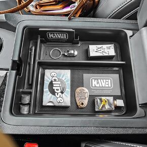 Center Console Organizer Compatible with Honda Pilot 2023 2024 2025 / Ridgeline 2024 2025 / Passport 2024 2025 Interior Accessories Insert Armrest Storage Box Tray, Black