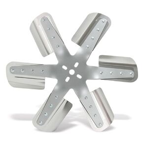 6-Blade Silver Belt-Driven Flex Fan Electric Fan, Puller Fan (2018), Car Accessories, 18 Inches