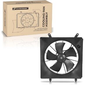 A-Premium Engine Radiator Cooling Fan Assembly Compatible with Select Honda Models - CR-V CRV 2002-2006, Element 2003-2011 - Replace# 19015PNB003, 19030PZDA01