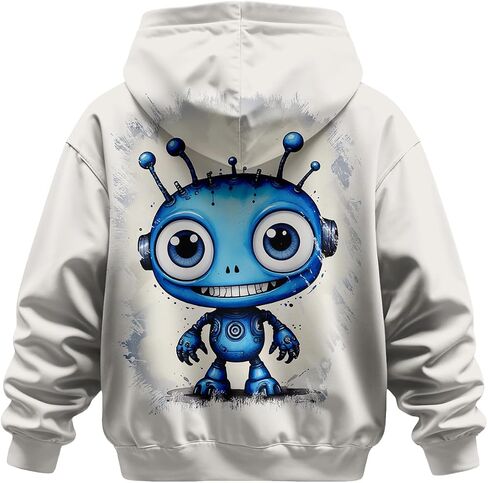 3D Printed Hoodies For Boys Girls Kids Sweatshirts Pullover Novelty Cool Clothes Black Red in Saudi Arabia