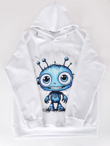 3D Printed Hoodies For Boys Girls Kids Sweatshirts Pullover Novelty Cool Clothes Black Red in Saudi Arabia