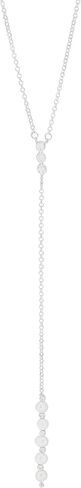 قلادة Silpada "Sparkle and Shine" من الفضة الإسترليني ولؤلؤ المياه العذبة المزروعة وزركونيا مكعبة، 18 بوصة + 2 بوصة in Kuwait