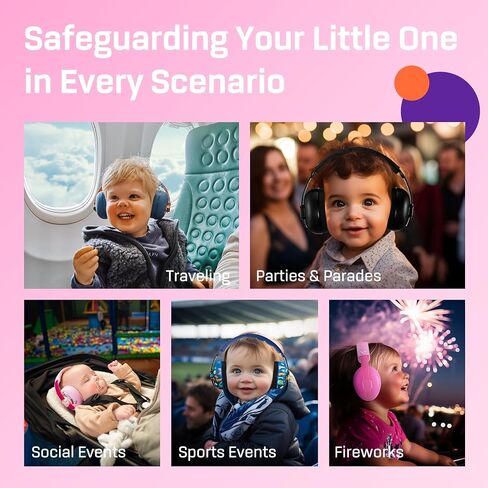 سماعات الرأس Vanderfields Baby Ear Protection Cancelling للرضع والأطفال الصغار والرضع من عمر 3 أشهر إلى سنتين in Saudi Arabia