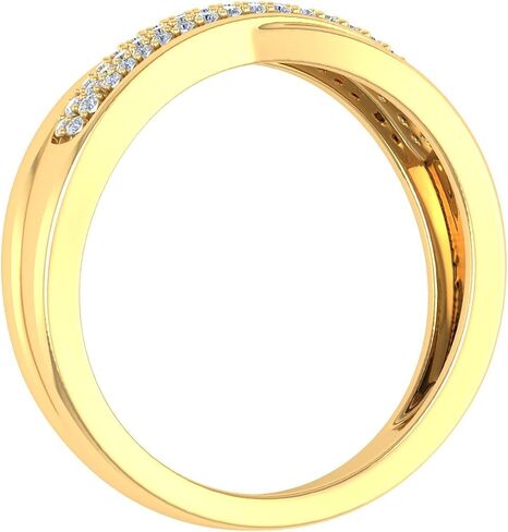 1/4 Carat Diamond Wedding Band Ring in 10K Gold (I1-I2 Clarity) in Kuwait