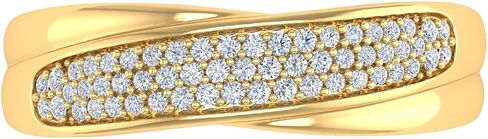1/4 Carat Diamond Wedding Band Ring in 10K Gold (I1-I2 Clarity) in Kuwait