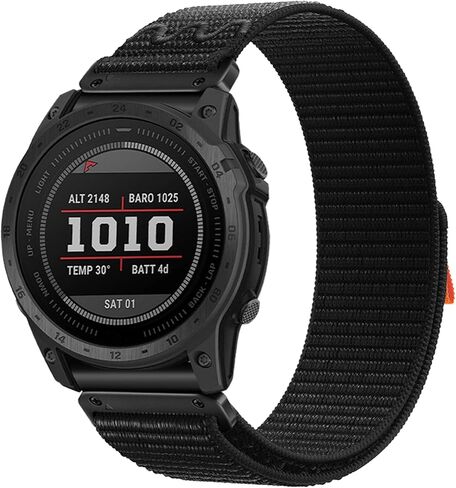 22mm Quickfit Watch Bands compatible with Garmin Quatix 7 Pro/Fenix 7X Pro/7/6 Pro/5 plus/5/Instinct/Forerunner 965 955 945 935/Epix 2/Descent G1 Hook&Loop Sport Nylon Replacement Watch Strap For Men in Saudi Arabia