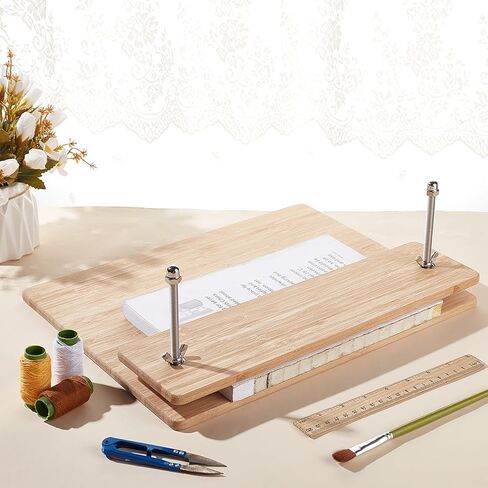 BENECREAT 15 × 11 Inches Book Press, Bamboo Bookbinding Press Portable Book Binding for Handmade Bookbinding & Flower Pressing in Saudi Arabia