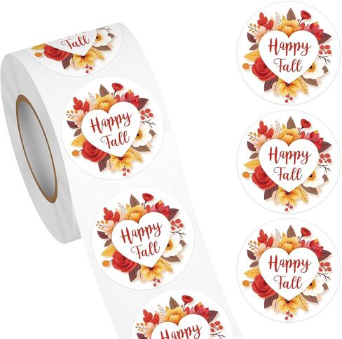 Heyfibro 500 PCS 1.5 Inch Spring Thank You Stickers Roll for Adults, Gift Packing, Cards, Candy Bags, Envelopes, Party Supplies(Spring Wildflowers) in Saudi Arabia