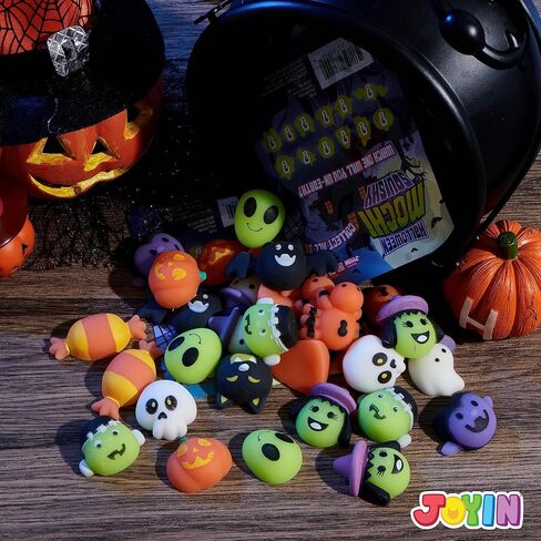 JOYIN 36 Pcs Halloween Mochi Squishy Toy in Blind Bags with 12 Halloween Characters for Stress Relief, Halloween Mystery Toy Surprise Bag for Kids Halloween Party Favors, Halloween Goodie Fillers in Saudi Arabia