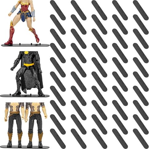 EBCO 50 قطعة من قاعدة عرض شخصيات الحركة البلاستيكية، حامل دعم نموذج متعدد PEG يناسب 6 بوصات Marvel Legends /DC/ GI Joe / MOTU الشكل in Saudi Arabia