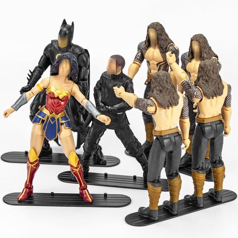 EBCO 50 قطعة من قاعدة عرض شخصيات الحركة البلاستيكية، حامل دعم نموذج متعدد PEG يناسب 6 بوصات Marvel Legends /DC/ GI Joe / MOTU الشكل in Saudi Arabia