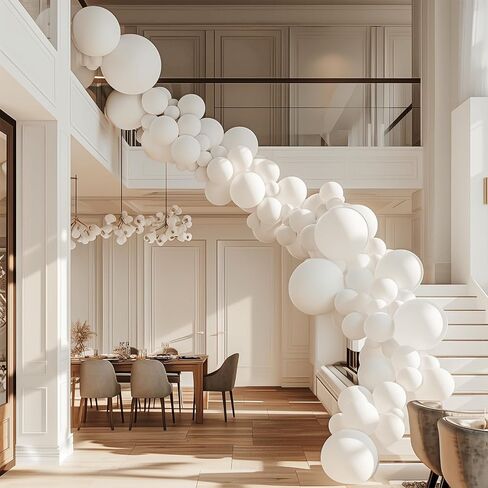 RUBFAC 145pcs Black Balloons Latex Balloons 18 12 10 5 Inch Party Balloon Kit Different Sizes for Birthday Party Wedding Balloon Graduation Baby Shower Decoration in Saudi Arabia