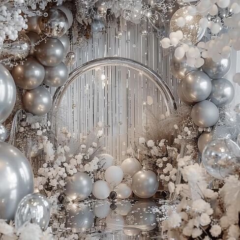 RUBFAC 145pcs Black Balloons Latex Balloons 18 12 10 5 Inch Party Balloon Kit Different Sizes for Birthday Party Wedding Balloon Graduation Baby Shower Decoration in Kuwait