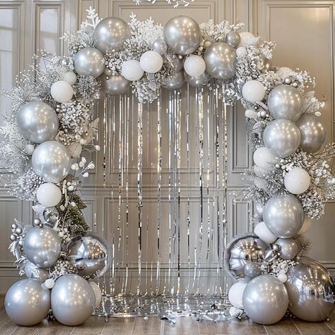 RUBFAC 145pcs Black Balloons Latex Balloons 18 12 10 5 Inch Party Balloon Kit Different Sizes for Birthday Party Wedding Balloon Graduation Baby Shower Decoration in Kuwait