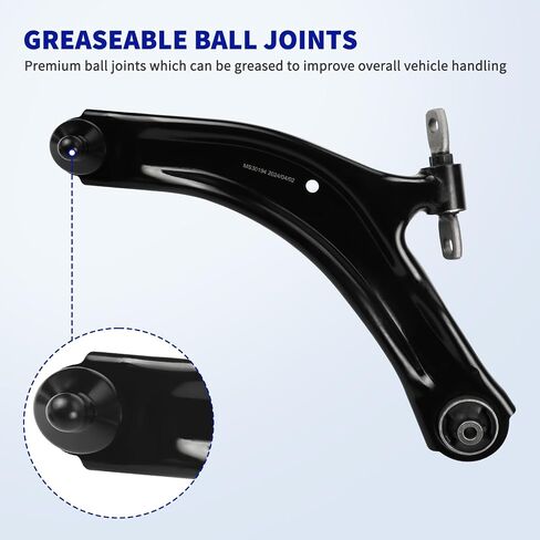 LCWRGS Front Lower Control Arms w/Ball Joints Replacement for 2008-2013 ​Nissan Rogue 2.5L, 2014-2015 ​Nissan Rogue Select 2.5L, Suspension Kit Sway Bar Links Inner & Outer Tie Rods- 8pcs in Saudi Arabia