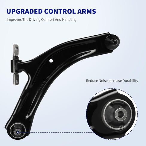 LCWRGS Front Lower Control Arms w/Ball Joints Replacement for 2008-2013 ​Nissan Rogue 2.5L, 2014-2015 ​Nissan Rogue Select 2.5L, Suspension Kit Sway Bar Links Inner & Outer Tie Rods- 8pcs in Saudi Arabia