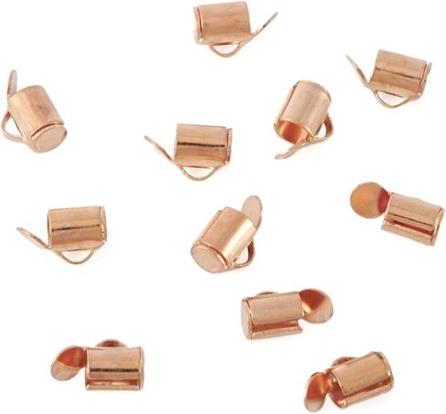 Pandahall 20Pcs Brass Slide On End Clasp 5.5-6mm Tube Slider End Caps Crimp End Silver for Multi-Strands Jewelry Making, 35mm in Saudi Arabia